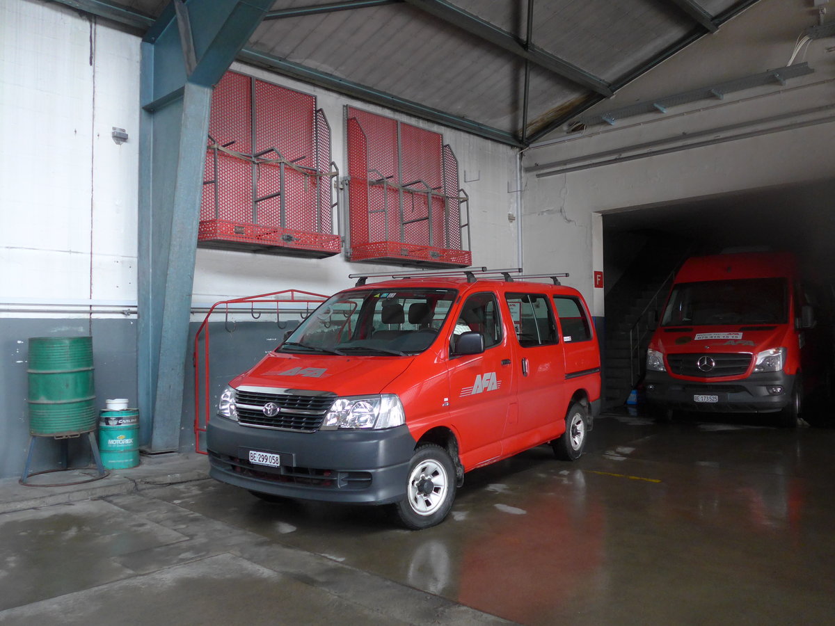 (201'128) - AFA Adelboden - BE 299'058 - Toyota am 13. Januar 2019 in Adelboden, Busstation