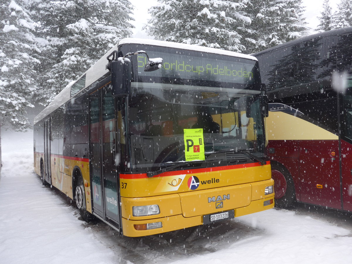 (201'177) - Wyss, Boningen - Nr. 37/SO 103'226 - MAN am 13. Januar 2019 in Adelboden, Unter dem Birg