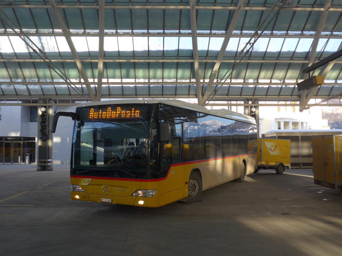 (201'226) - PostAuto Graubnden - GR 159'303 - Mercedes am 19. Januar 2019 in Chur, Postautostation