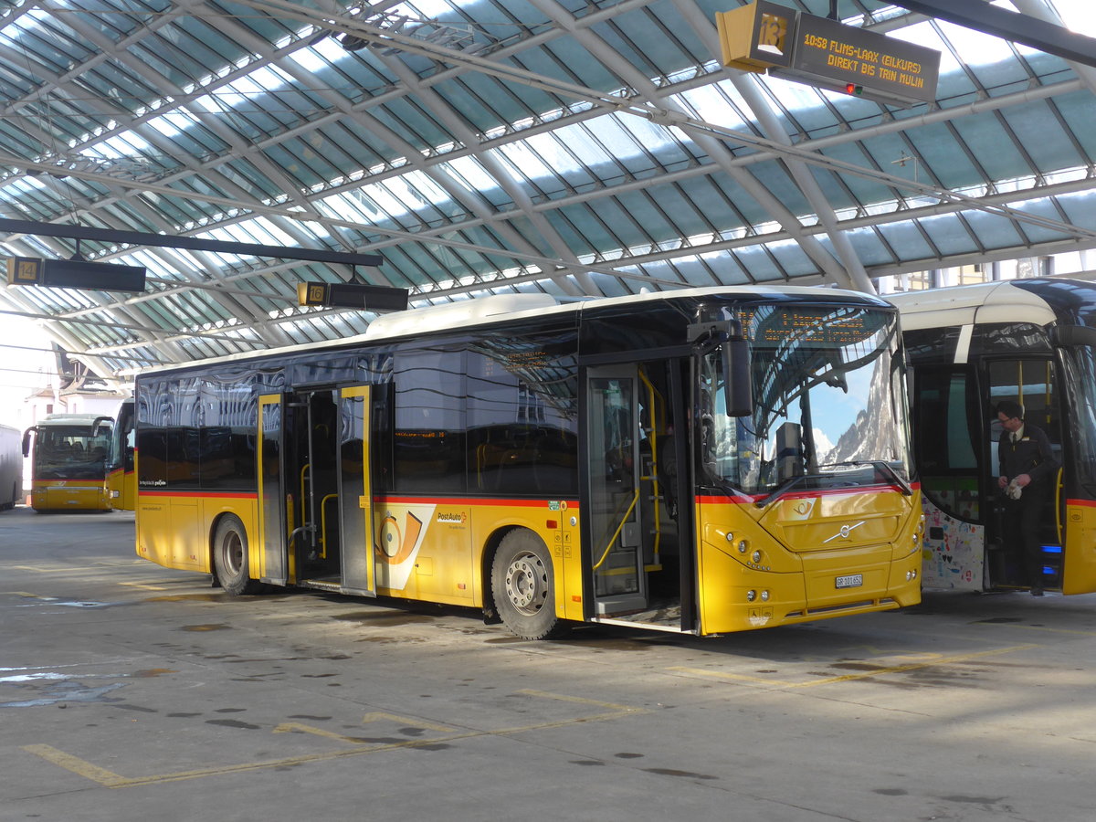 (201'252) - PostAuto Graubnden - GR 101'652 - Volvo am 19. Januar 2019 in Chur, Postautostation