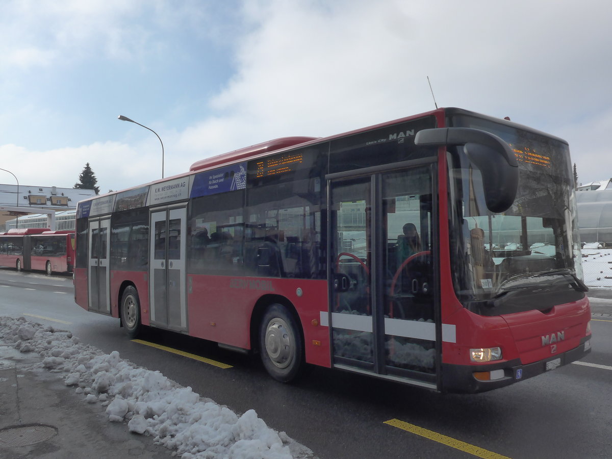 (201'447) - Bernmobil, Bern - Nr. 414/BE 716'414 - MAN am 4. Februar 2019 in Kniz, Weiermatt