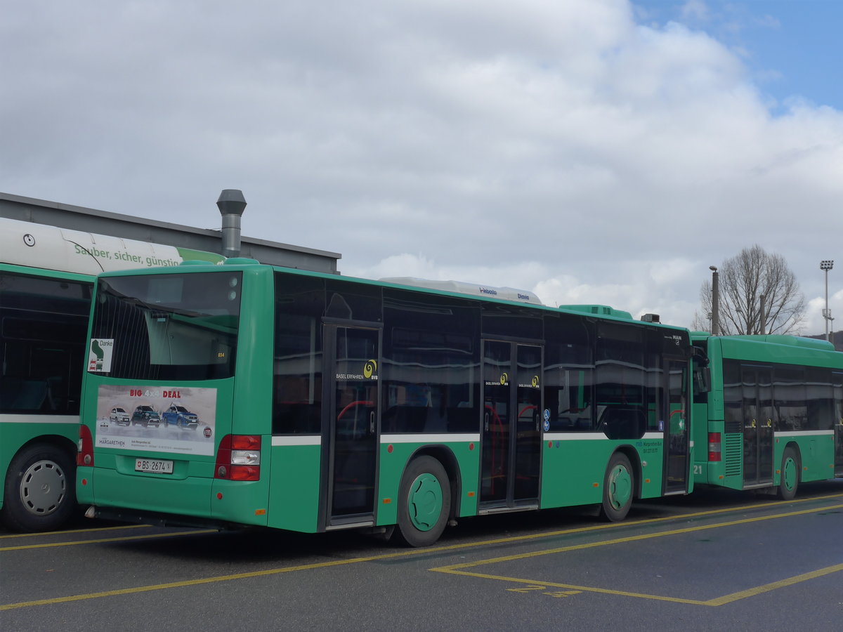 (201'523) - MAB Basel - Nr. 34/BS 2674 - MAN am 11. Februar 2019 in Basel, Garage BVB