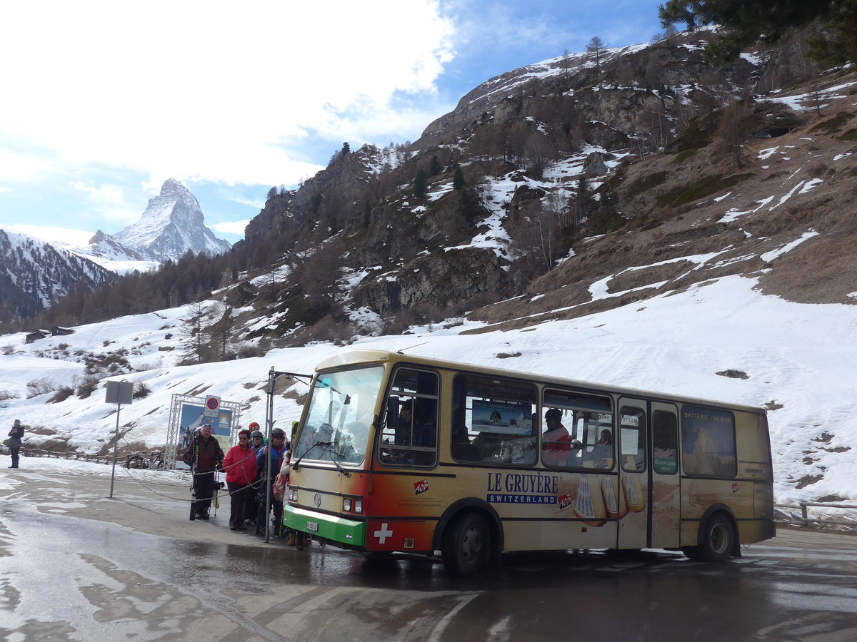 (201'876) - OBZ Zermatt - Nr. 2/VS 182'427 - Vetter (ex Nr. 4) am 3. Mrz 2019 in Zermatt, Matterhorn glacier paradise