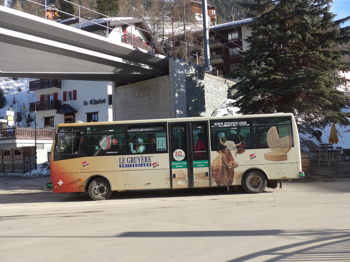 (201'895) - OBZ Zermatt - Nr. 7/VS 133'504 - Stimbo am 3. Mrz 2019 in Zermatt, Getwing Brcke