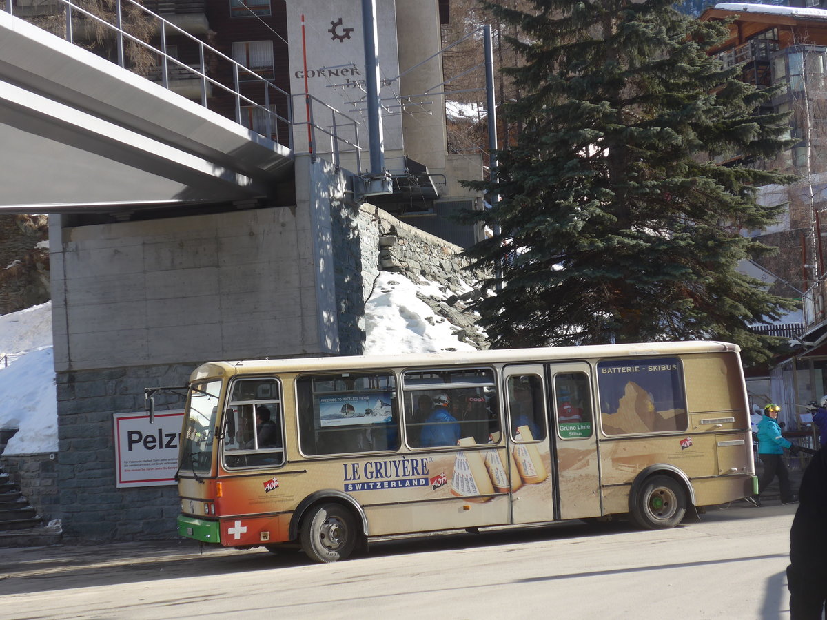 (201'900) - OBZ Zermatt - Nr. 2/VS 182'427 - Vetter (ex Nr. 4) am 3. Mrz 2019 in Zermatt, Getwing Brcke