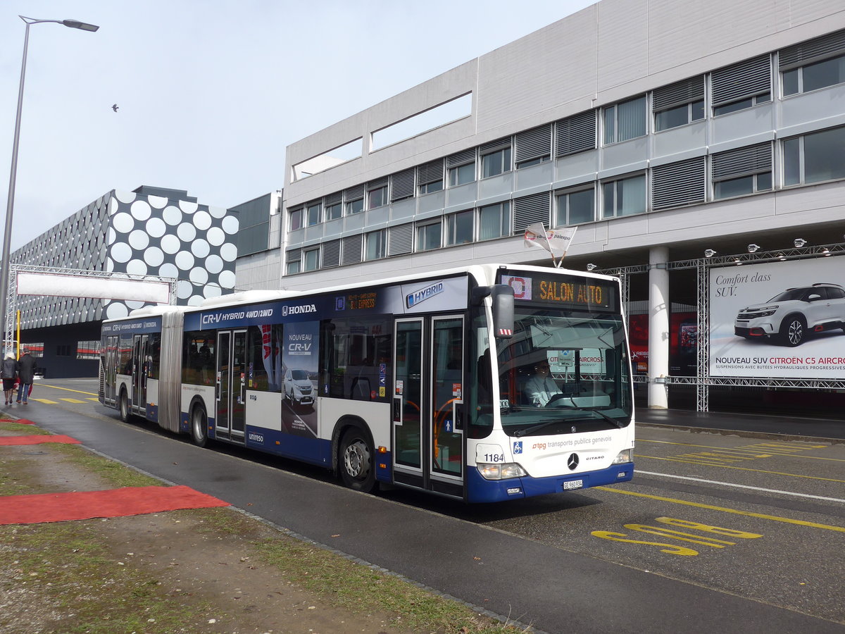 (202'159) - TPG Genve - Nr. 1184/GE 960'934 - Mercedes am 11. Mrz 2019 in Genve, Palexpo