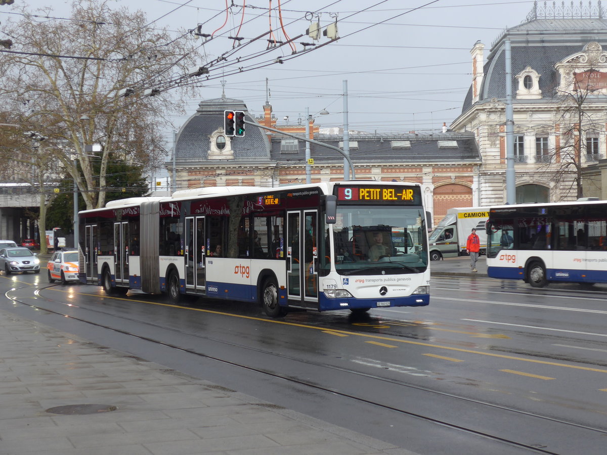 (202'243) - TPG Genve - Nr. 1179/GE 960'929 - Mercedes am 11. Mrz 2019 in GEnve, Place des Vingt-Deux-Cantons