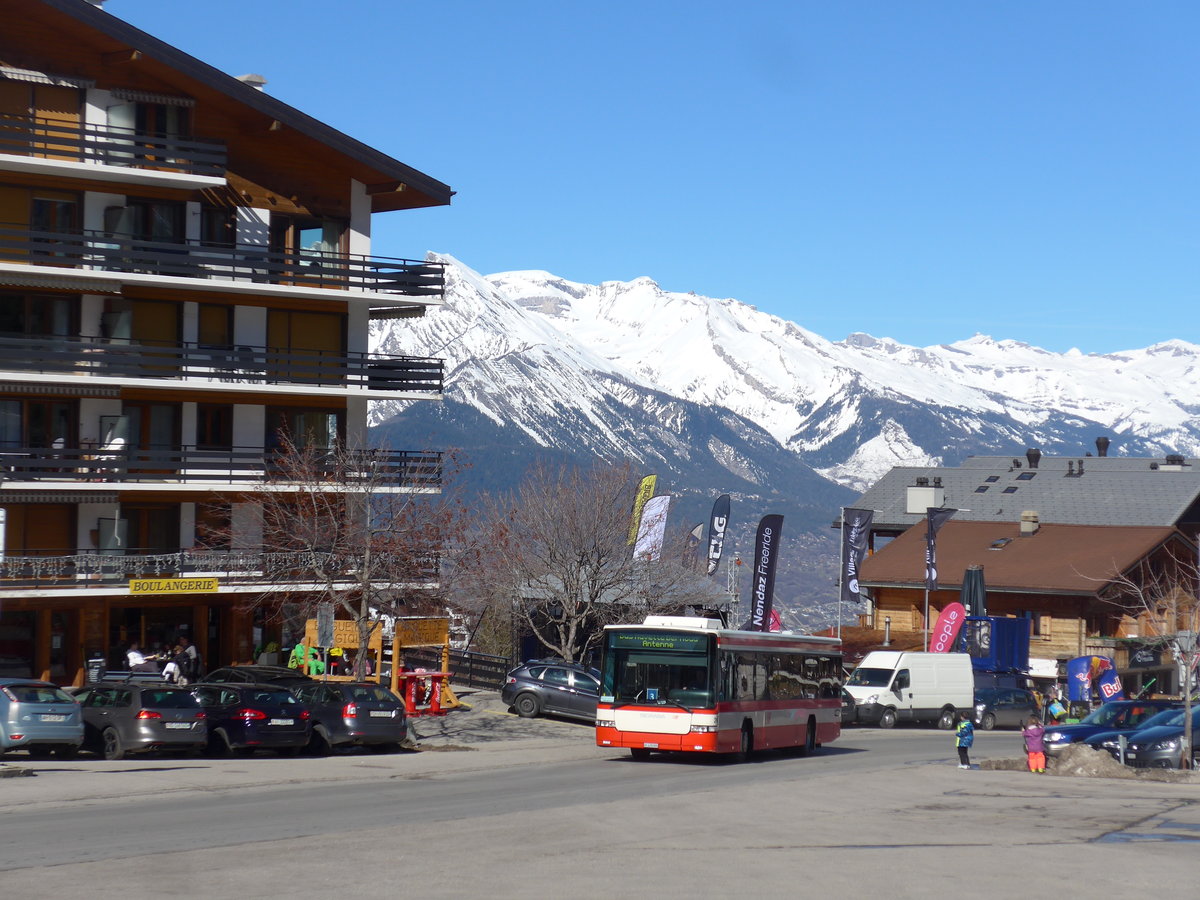 (202'420) - Lathion, Sion - Nr. 26/VS 478'999 - Scania/Hess (ex AAGS Schwyz Nr. 12) am 16. Mrz 2019 in Haute-Nendaz, Tlcabine