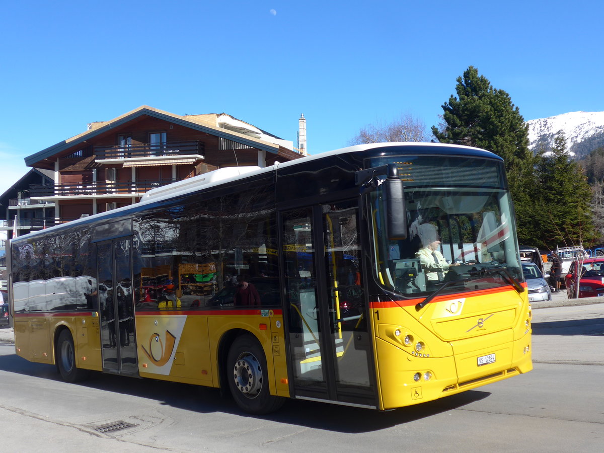 (202'426) - Lathion, Sion - Nr. 1/VS 12'894 - Volvo am 16. Mrz 2019 in Haute-Nendaz, Tlcabine