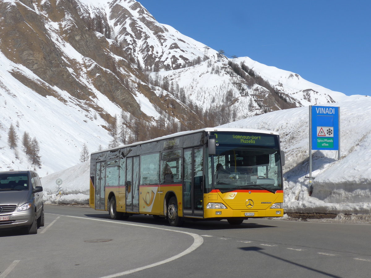 (202'628) - Jenal, Samnaun - GR 57'830 - Mercedes (ex PostAuto Nordschweiz) am 20. Mrz 2019 in Samnaun, Riva