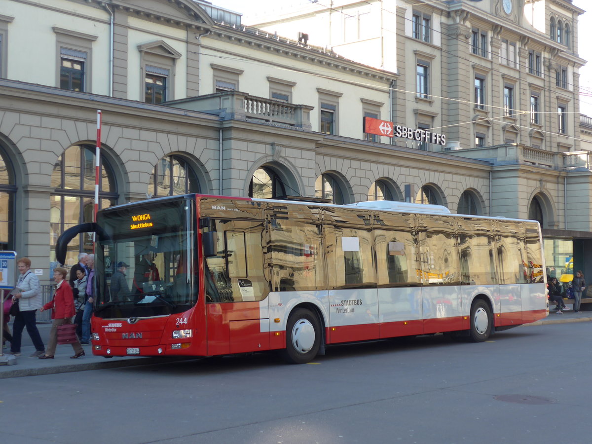 (202'786) - SW Winterthur - Nr. 244/ZH 747'244 - MAN am 21. Mrz 2019 beim Hauptbahnhof Winterthur