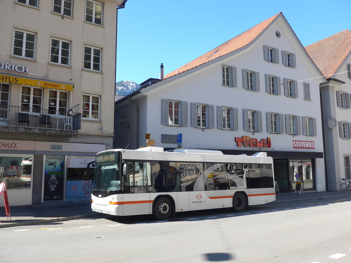 (202'808) - AAGU Altdorf - Nr. 8/UR 9058 - Scania/Hess am 22. Mrz 2019 in Altdorf, Telldenkmal