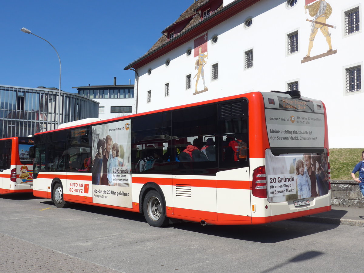 (202'848) - AAGS Schwyz - Nr. 38/SZ 57'338 - Mercedes am 22. Mrz 2019 in Schwyz, Post