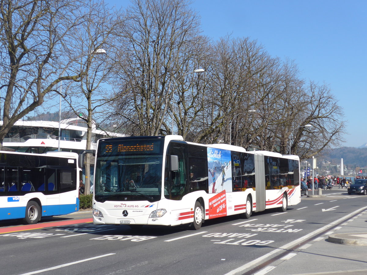 (203'000) - ARAG Ruswil - Nr. 35/LU 15'727 - Mercedes am 23. Mrz 2019 beim Bahnhof Luzern