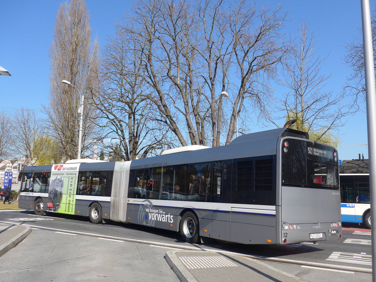 (203'289) - AAGR Rothenburg - Nr. 12/LU 15'043 - Solaris am 30. Mrz 2019 beim Bahnhof Luzern