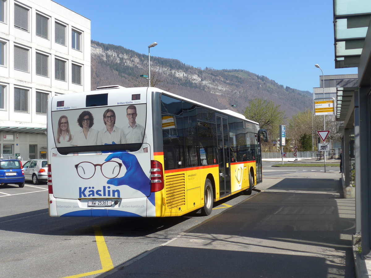 (203'301) - Thepra, Stans - Nr. 29/NW 25'361 - Mercedes am 30. Mrz 2019 beim Bahnhof Stans