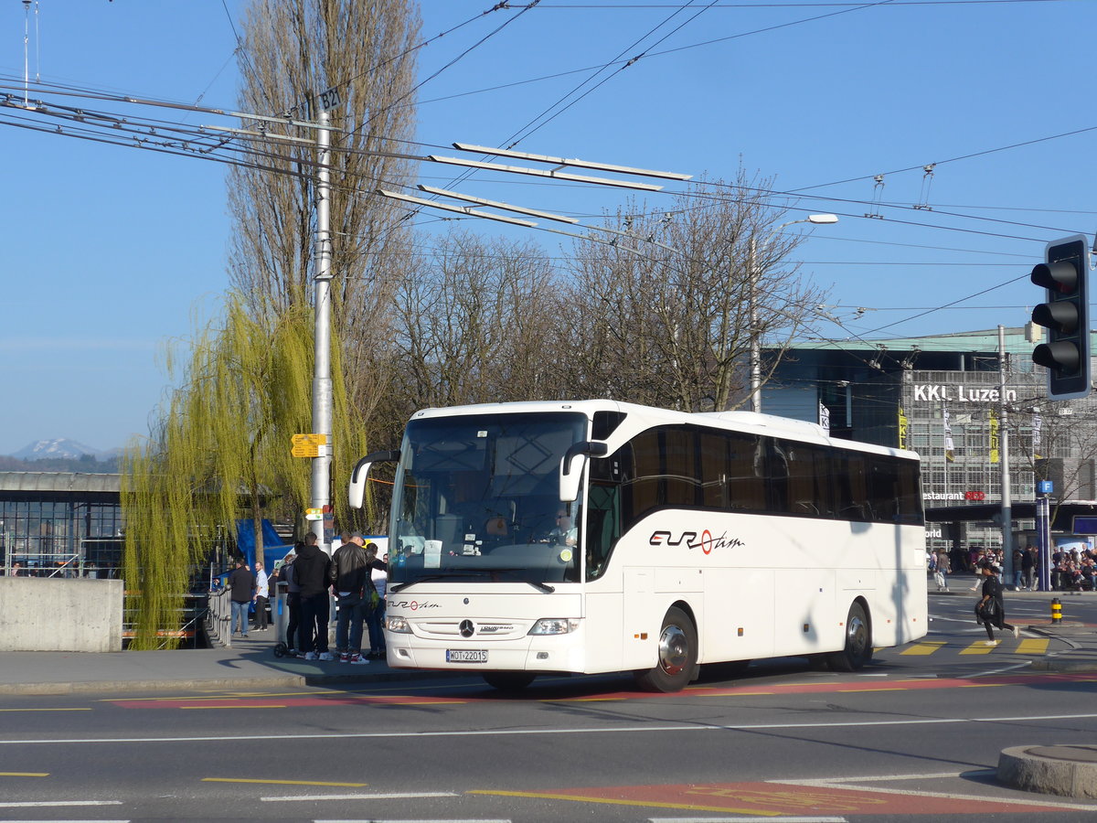 (203'394) - Aus Polen: Euro Tim, Bydgoszcz - WOT 22'015 - Mercedes am 30. Mrz 2019 beim Bahnhof Luzern