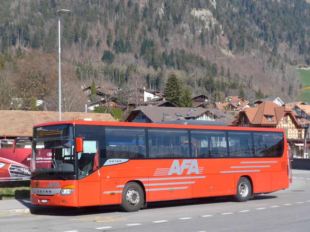 (203'425) - AFA Adelboden - Nr. 24/BE 26'701 - Setra am 31. Mrz 2019 beim Bahnhof Frutigen