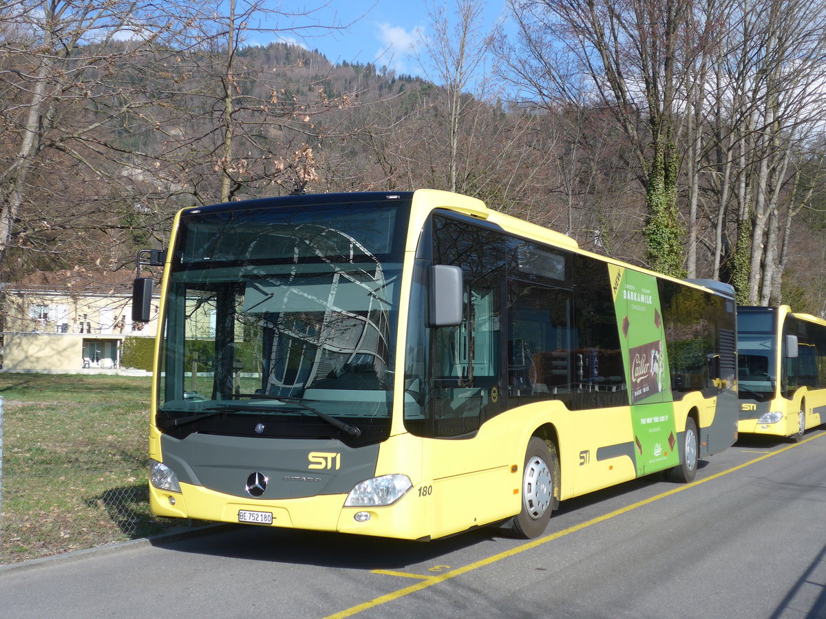 (203'446) - STI Thun - Nr. 180/BE 752'180 - Mercedes am 31. Mrz 2019 bei der Schifflndte Thun