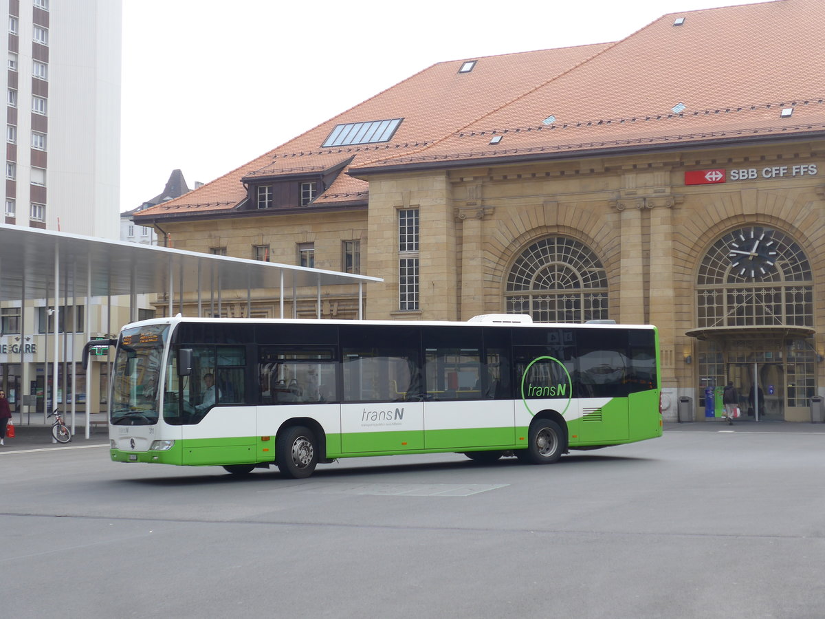 (203'601) - transN, La Chaux-de-Fonds - Nr. 311/NE 19'211 - Mercedes (ex TRN La Chaux-de-Fonds Nr. 311) am 13. April 2019 beim Bahnhof La Chaux-de-Fonds