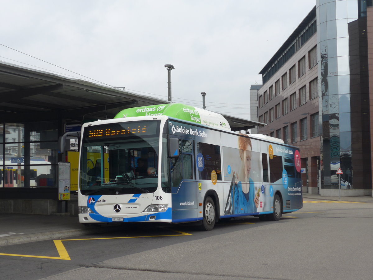 (203'686) - BOGG Wangen b.O. - Nr. 106/SO 136'222 - Mercedes am 14. April 2019 beim Bahnhof Olten