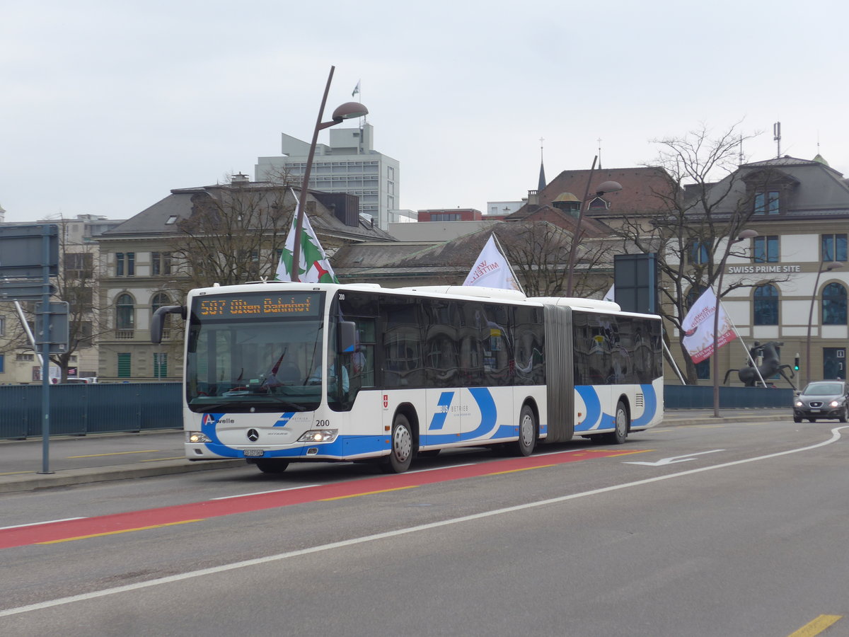 (203'698) - BOGG Wangen b.O. - Nr. 200/SO 157'069 - Mercedes am 14. April 2019 in Olten, Bahnhofbrcke