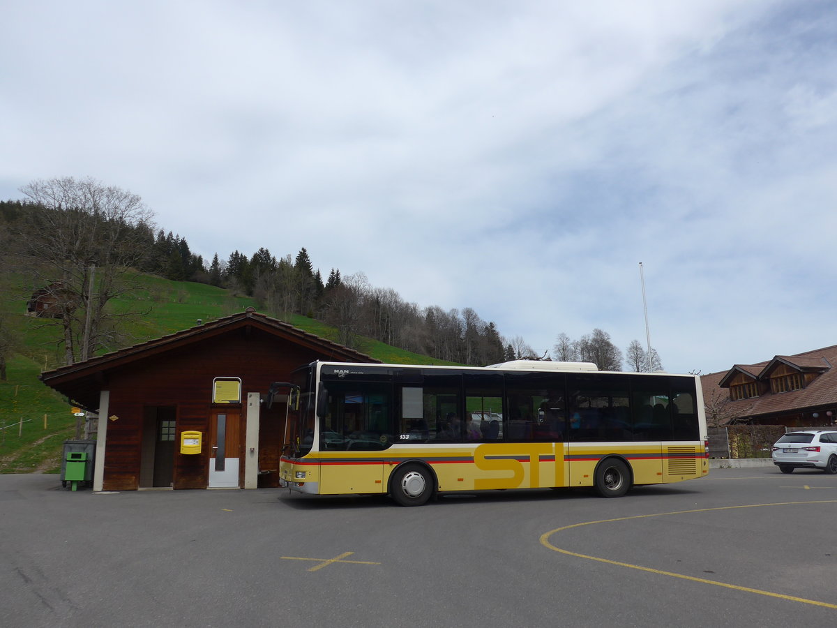 (203'857) - STI Thun - Nr. 133/BE 801'133 - MAN/Gppel am 21. April 2019 in Schwanden, Sge