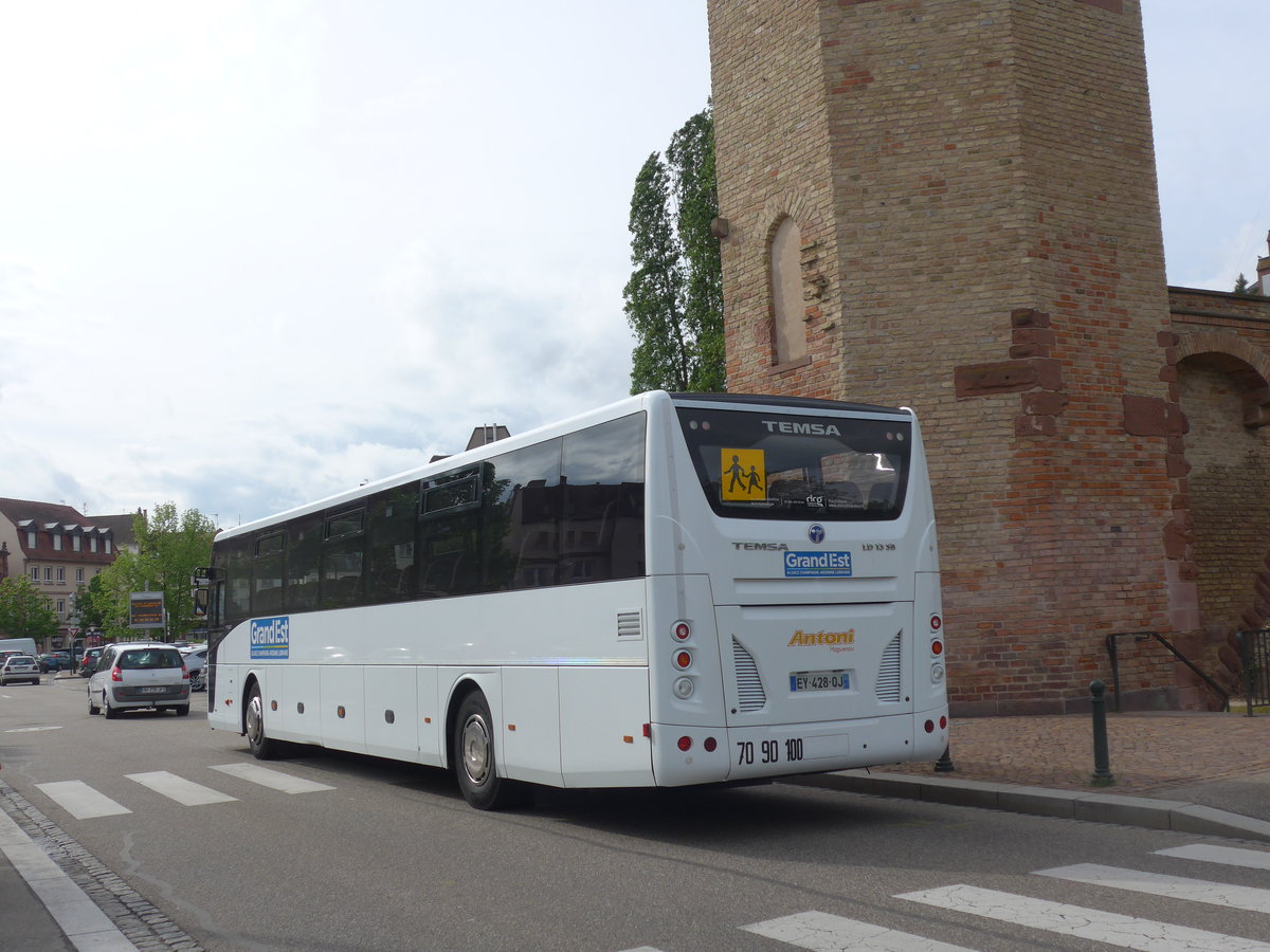 (204'051) - Antoni, Haguenau - EY 428 QJ - Temsa am 26. April 2019 in Haguenau, Parkplatz