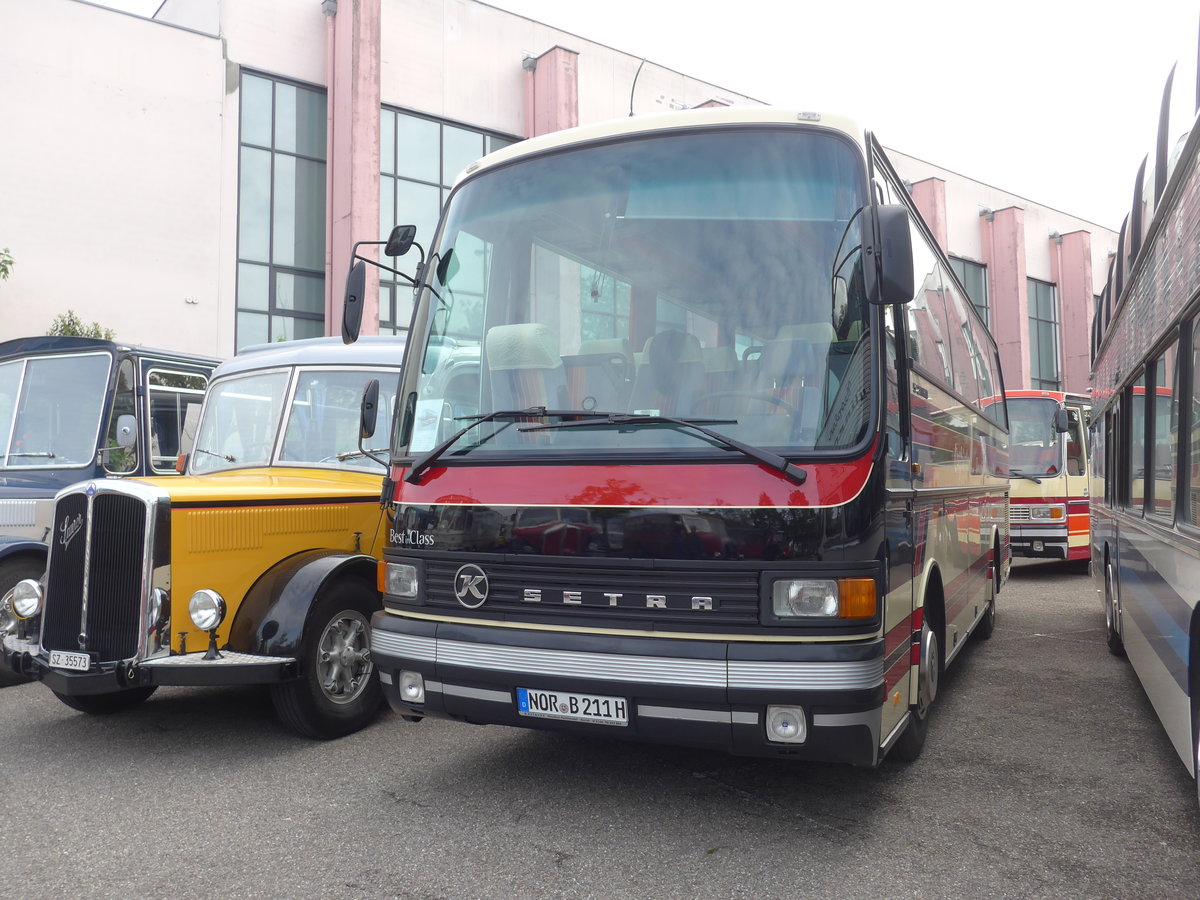 (204'084) - Aus Deutschland: Buck's Reisen, Grossheide - NOR-B 211H - Setra am 26. April 2019 in Haguenau, Parkplatz