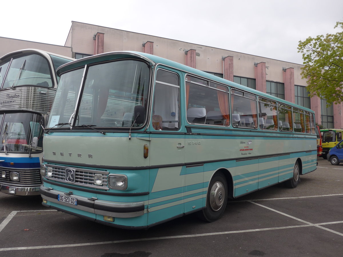 (204'164) - AAF Wissembourg - DG 523 GS - Setra (ex Seydt, Saint Flour; ex Faure, Valon Pont d'Arc) am 27. April 2019 in Haguenau, Parkplatz