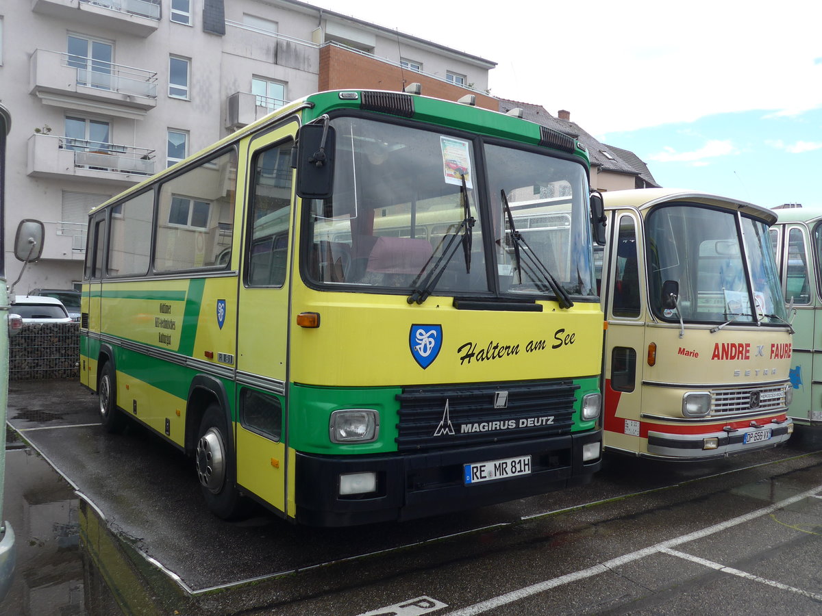 (204'418) - Aus Deutschland: Wagner, Haltern - RE-MR 81H - Magirus-Deutz am 27. April 2019 in Haguenau, Parkplatz