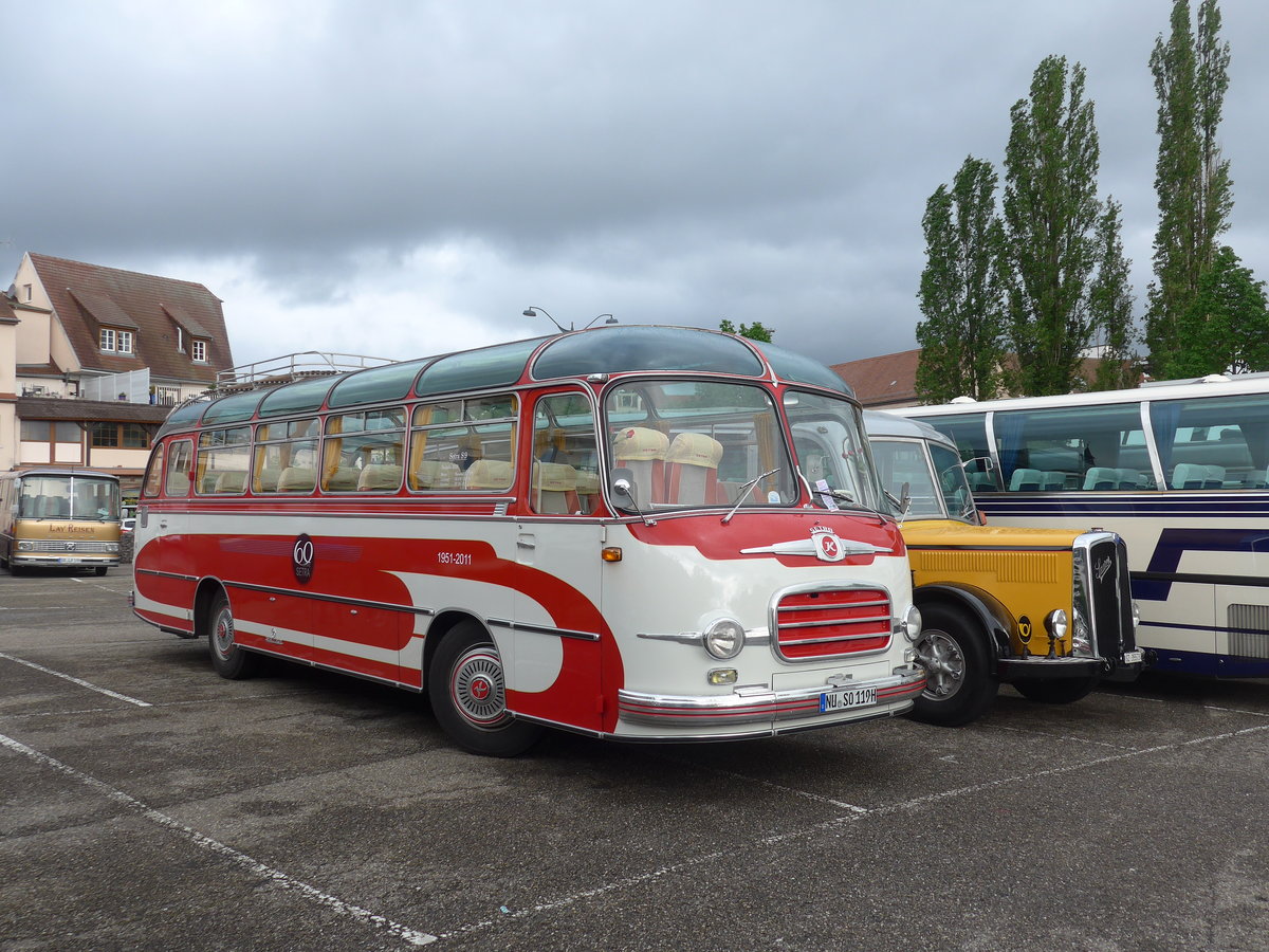 (204'478) - Aus Deutschland: Setra, Ulm - NU-SO 119H - Setra am 28. April 2019 in Haguenau, Parkplatz