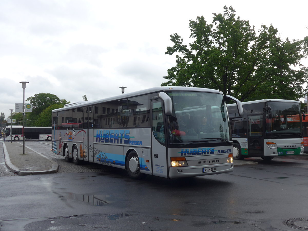 (204'670) - Huberts Reisen, Hettstadt - W-K 2081 - Setra am 9. Mai 2019 beim Bahnhof Wrzburg