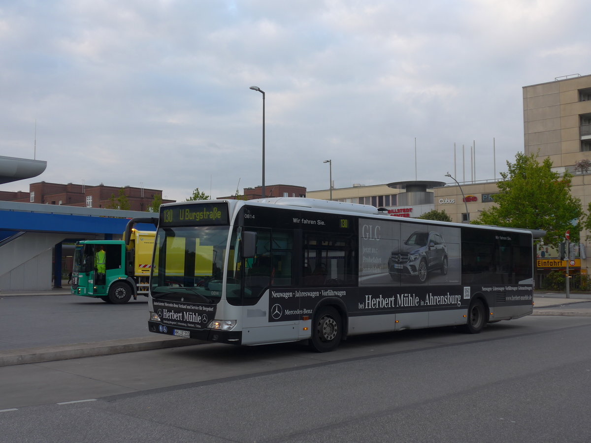 (204'851) - VHH Hamburg - Nr. 814/HH-IE 210 - Mercedes am 11. Mai 2019 in Hamburg, U-Bahnhof Billstedt