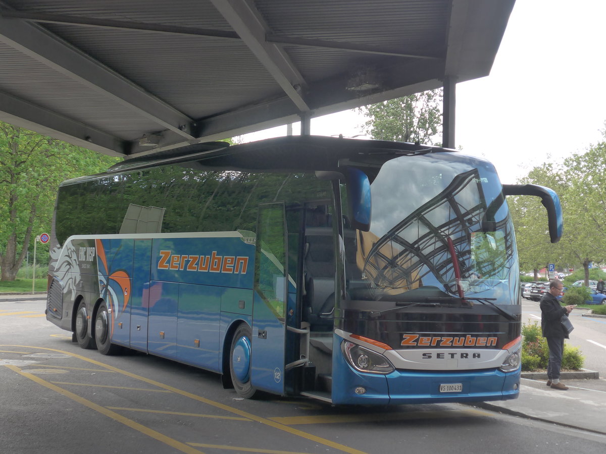 (205'196) - Zerzuben, Visp-Eyholz - Nr. 12/VS 100'431 - Setra am 13. Mai 2019 in Pratteln, Raststtte