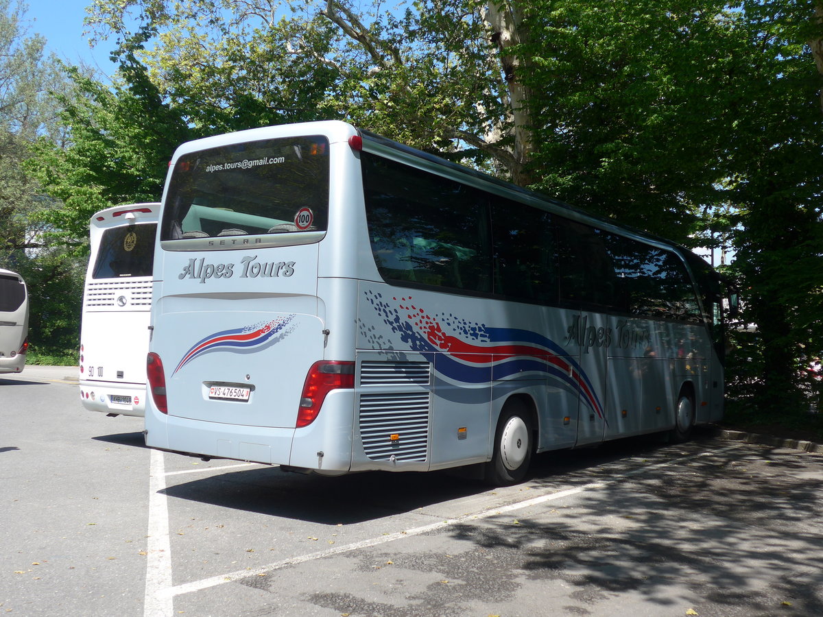 (205'631) - Alpes Tours Nicevic, Sion - VS 476'504 - Setra am 30. Mai 2019 in Luzern, Inseli-P