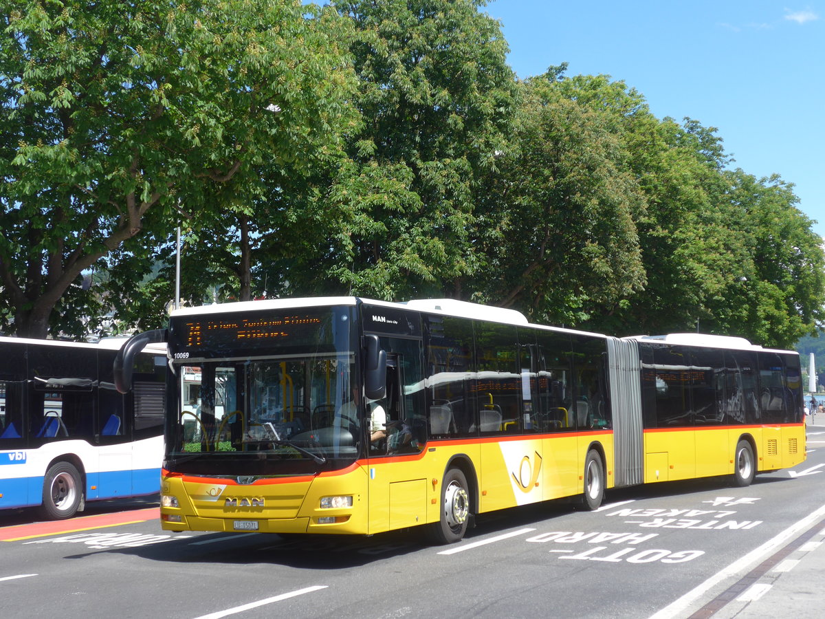 (205'923) - Bucheli, Kriens - Nr. 23/LU 15'071 - MAN am 8. Juni 2019 beim Bahnhof Luzern