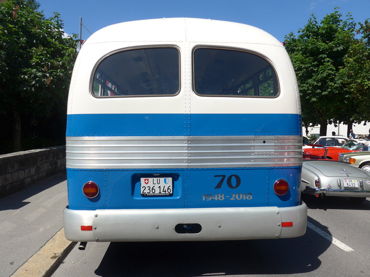 (205'981) - VBL Luzern (vbl-historic) - Nr. 76/LU 236'146 - Twin Coach am 8. Juni 2019 in Sarnen, OiO