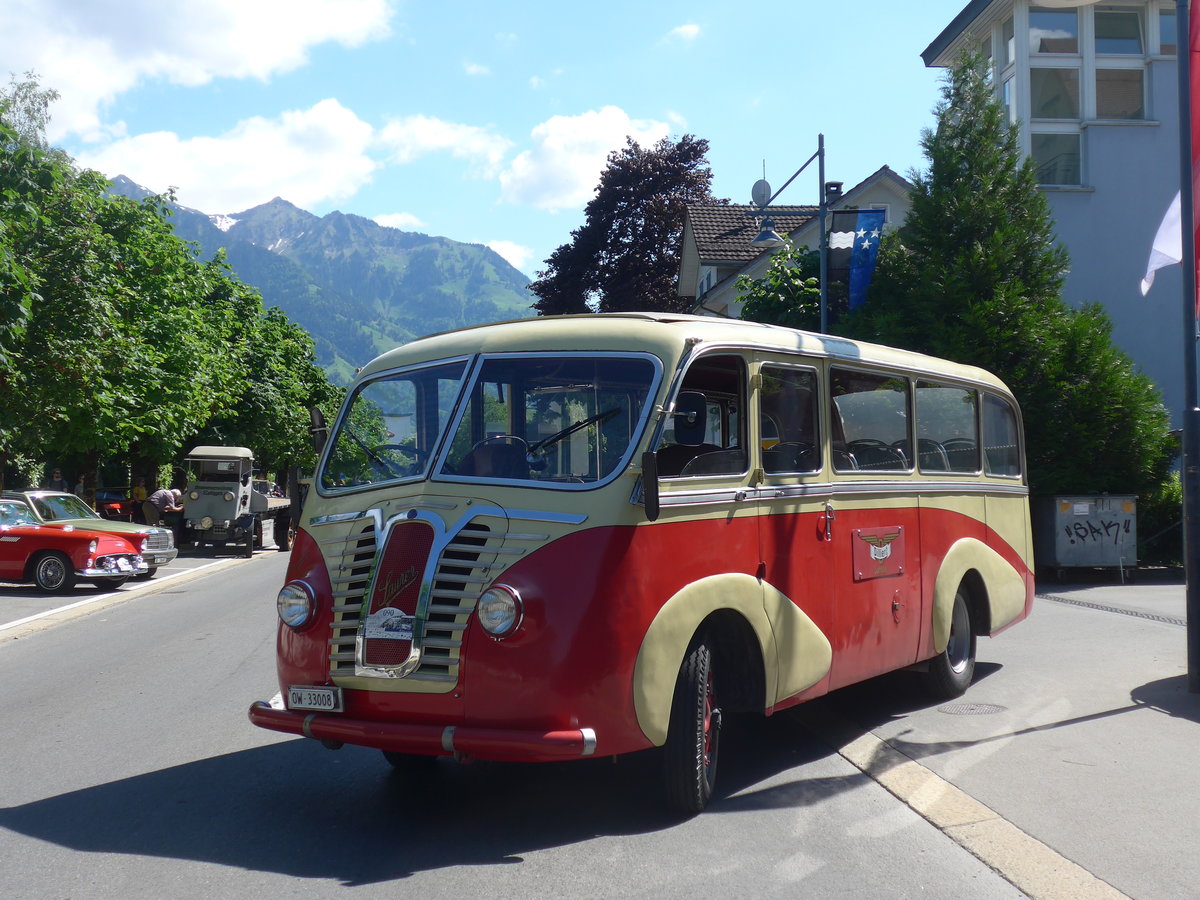 (206'104) - Dillier, Sarnen - OW 33'008 - Saurer/R&J am 8. Juni 2019 in Sarnen, OiO