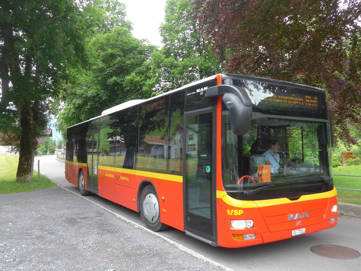 (206'404) - AS Engi - Nr. 1/SP/GL 7701 - MAN am 15. Juni 2019 in Elm, Altersheim