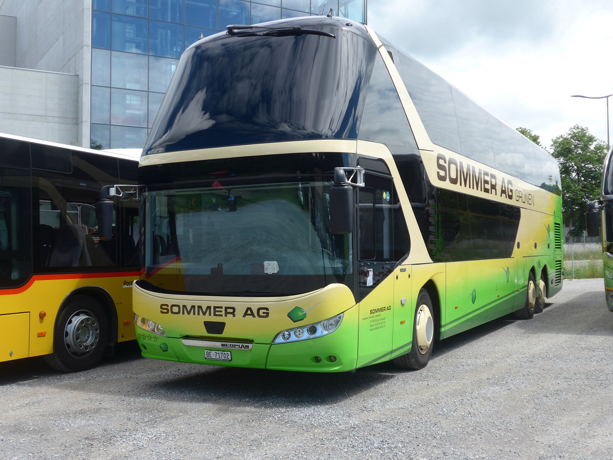 (206'428) - Sommer, Grnen - BE 71'702 - Neoplan am 16. Juni 2019 in Thun, Kleine Allmend