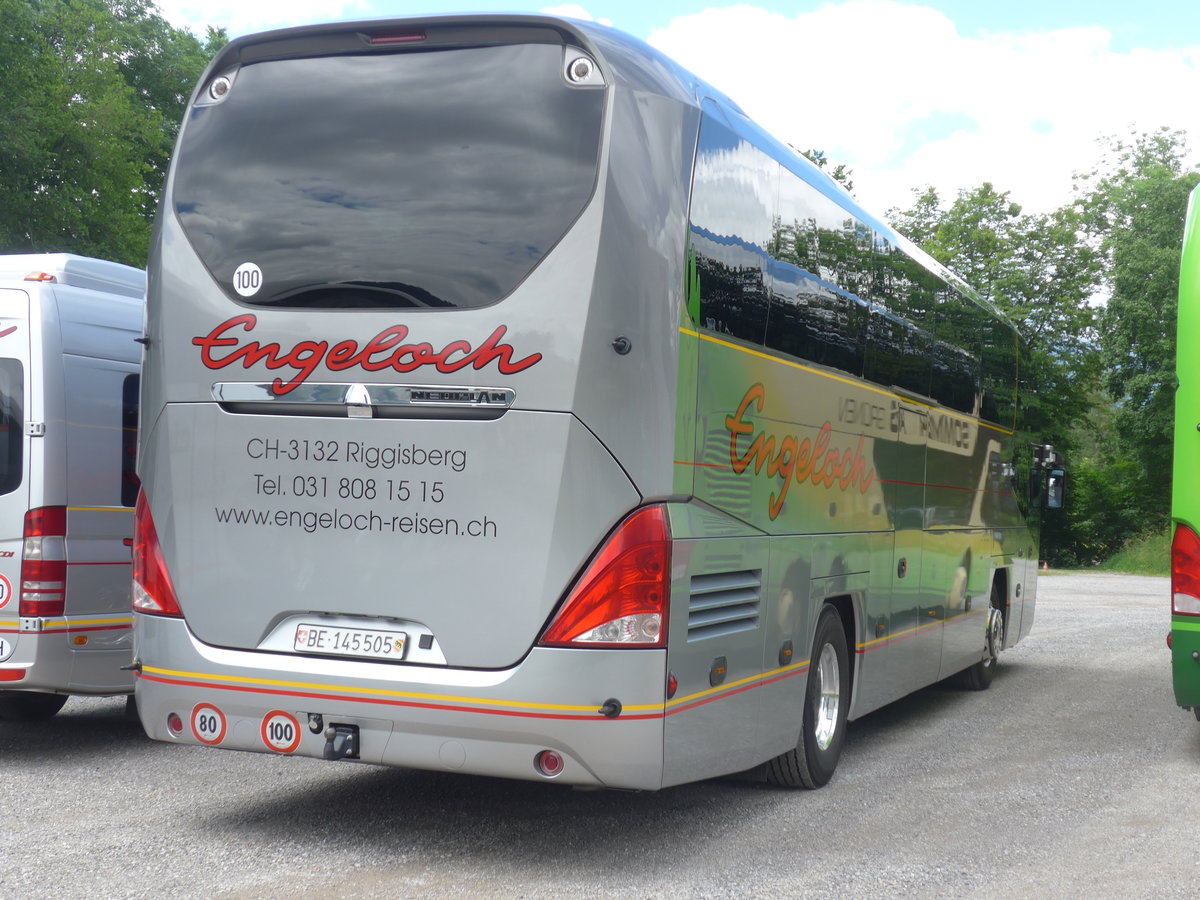 (206'438) - Engeloch, Riggisberg - BE 145'505 - Neoplan am 16. Juni 2019 in Thun, Kleine Allmend