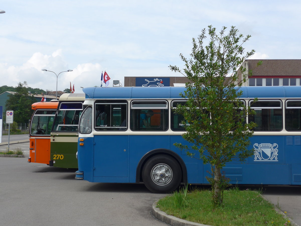 (206'614) - VBZ Zrich (TMZ) - Nr. 540/ZH 315'491 - Saurer/Saurer (ex Nr. 7540; ex Nr. 540) am 22. Juni 2019 in Emmenbrcke, Debrunner Acifer (Teilaufnahme)