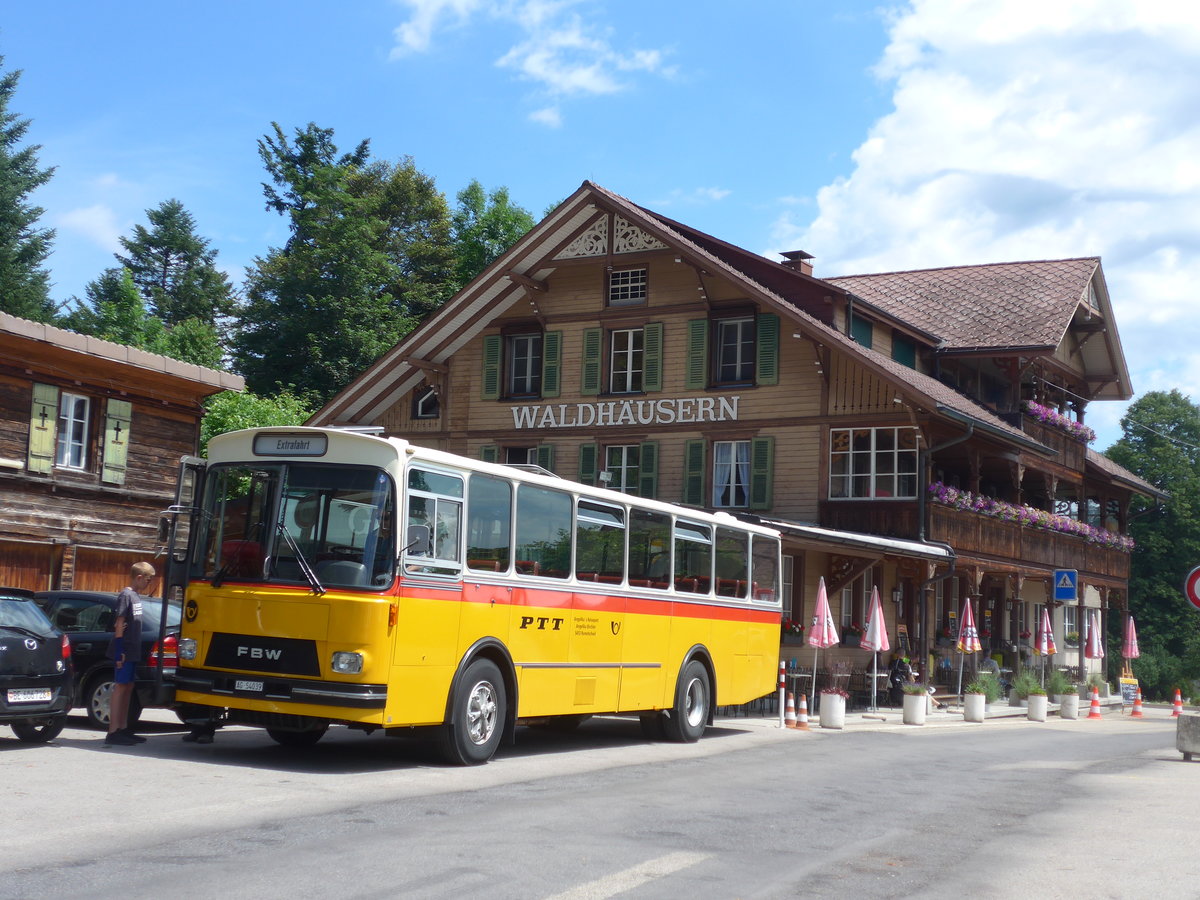 (207'486) - Birchler, Remetschwil - AG 54'039 - FBW/Tscher (ex Gerber, Winkel; ex Eggenberger, Mriken; ex Tanner, Bubendorf; ex P 24'803) am 7. Juli 2019 in Waldhusern, Kurhaus