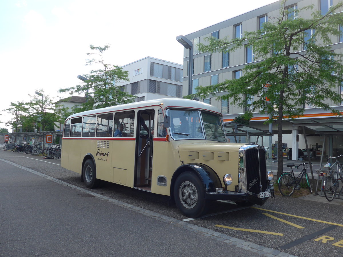 (207'541) - Steiner, Messen - SO 20'142 - Berna/Hess (ex Brtschi, Biberen) am 7. Juli 2019 beim Bahnhof Zollikofen