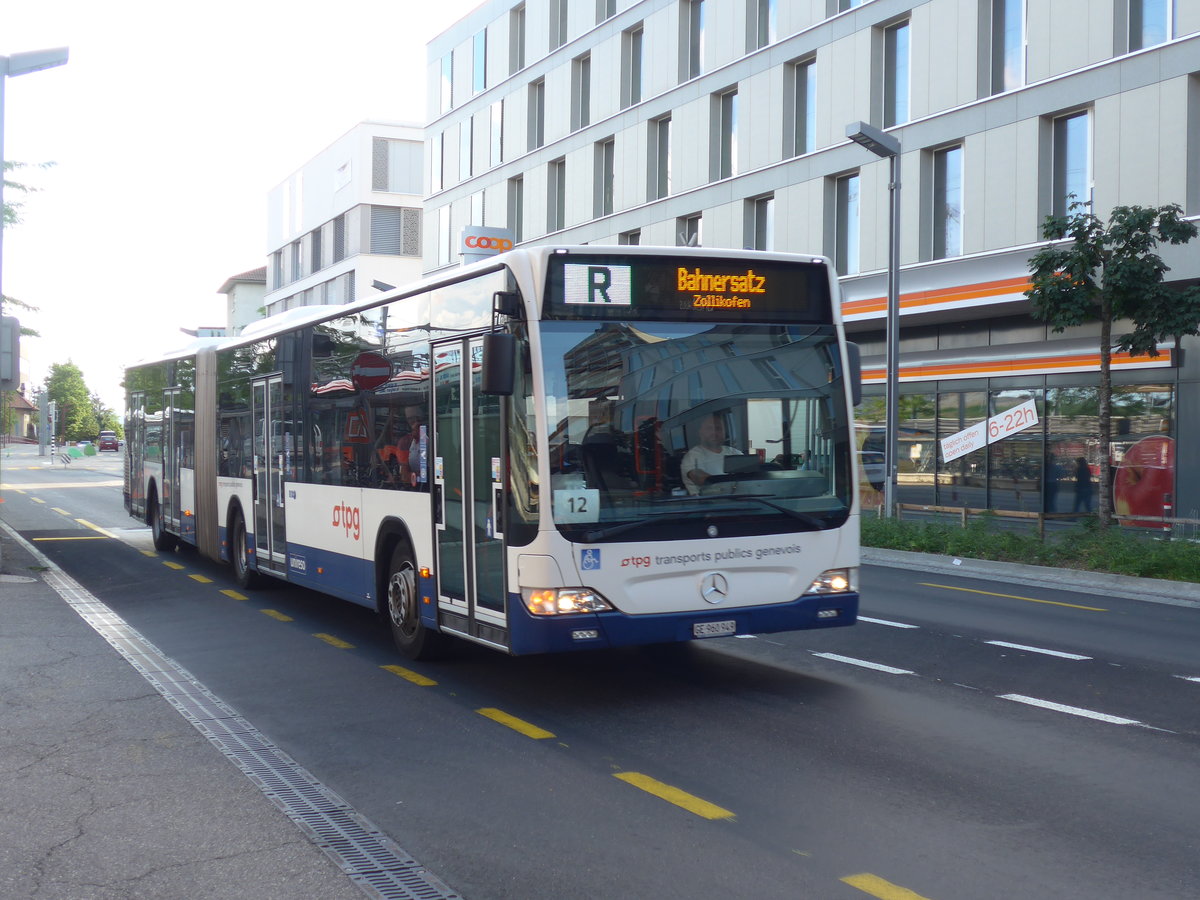 (207'553) - Genve-Tours, Genve - Nr. 1925/GE 960'949 - Mercedes am 7. Juli 2019 beim Bahnhof Zollikofen