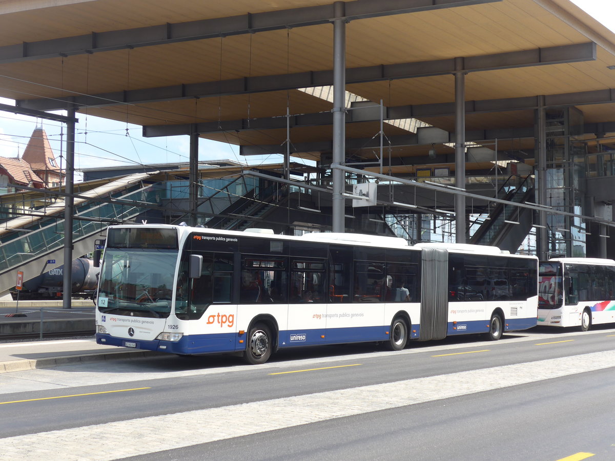 (207'582) - Genve-Tours, Genve - Nr. 1926/GE 960'948 - Mercedes am 8. Juli 2019 beim Bahnhof Zollikofen