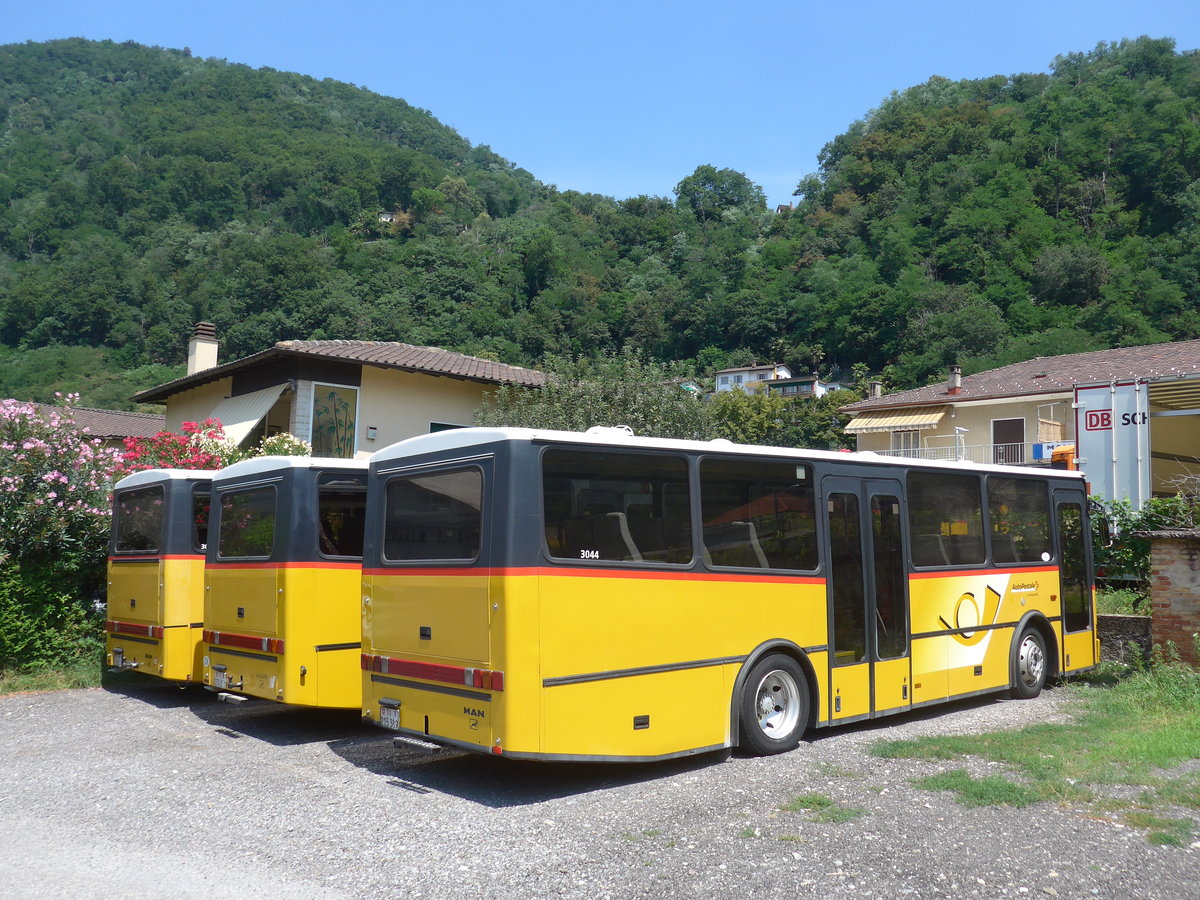 (208'048) - AutoPostale Ticino - TI 215'389 - MAN/Lauber (ex Nr. 304; ex P 23'030) am 21. Juli 2019 in Maroggia, Garage Merzaghi