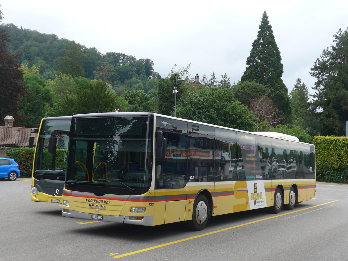 (208'197) - STI Thun - Nr. 132/BE 801'132 - MAN am 29. Juli 2019 bei der Schifflndte Thun