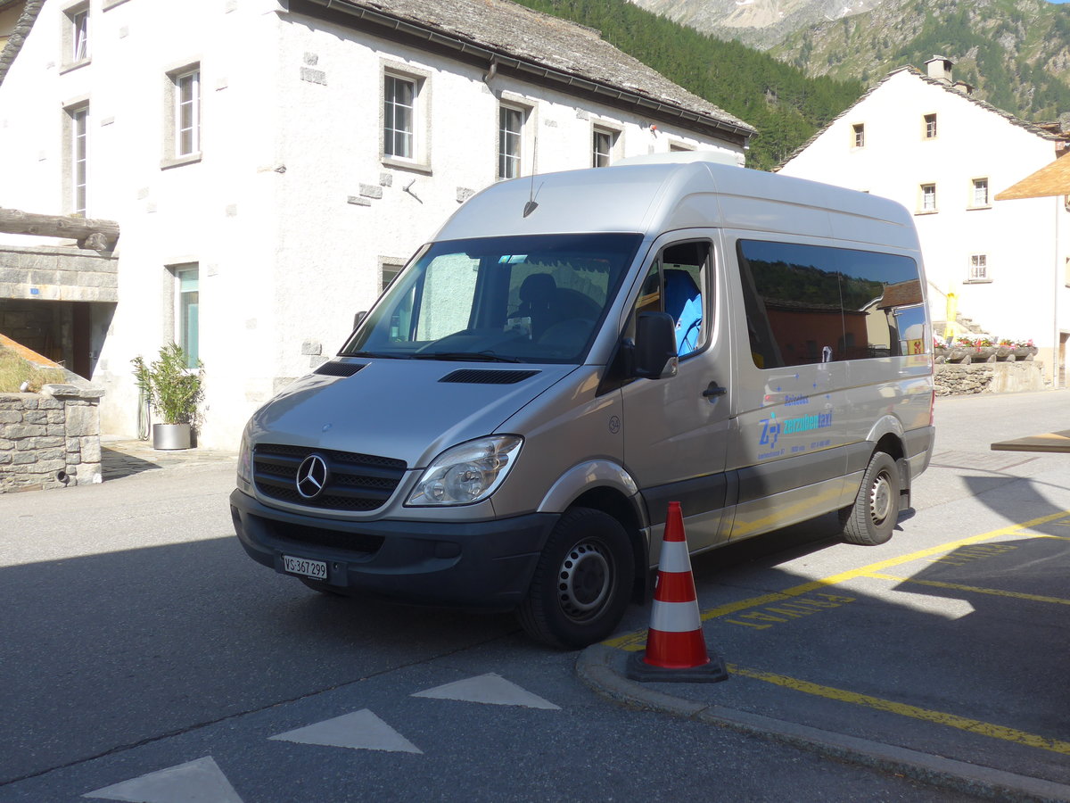 (208'300) - Zerzuben, Visp - Nr. 34/VS 367'299 - Mercedes am 3. August 2019 in Simplon Dorf, Post